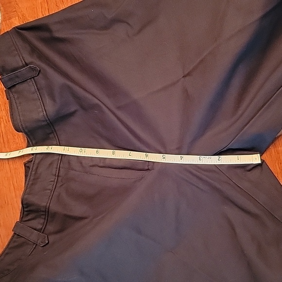 ANN TAYLOR Black Cotton Wide Leg‎ Pants Women's 14 EUC - Picture 10 of 10